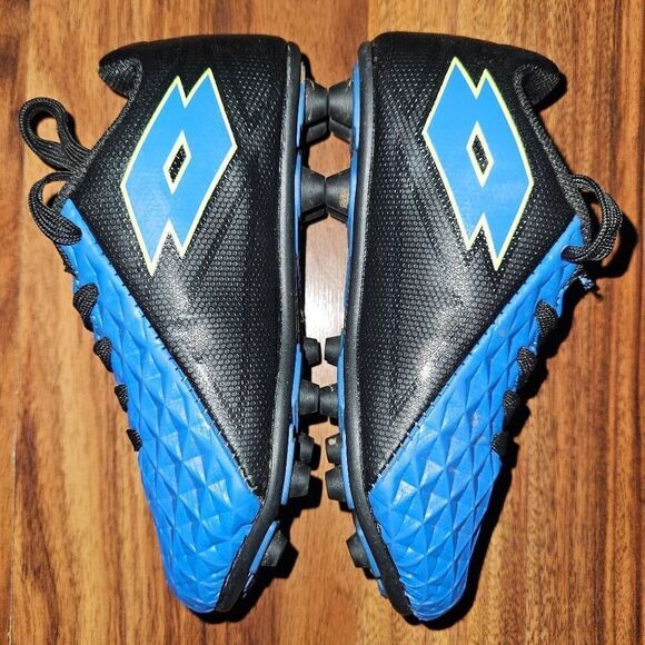 Lotto Blue, Black, and Yellow Soccer Cleats Toddler Size 10 - Picture 2 of 6